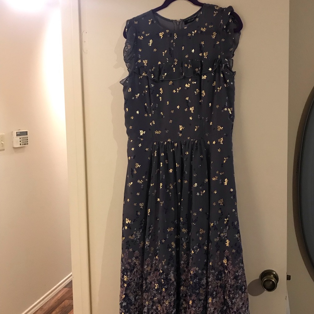 Purple Floral Eshakti dress
